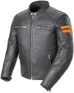 Joe Rocket Motorcycle Racing Black Leather Jacket