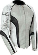 Joe Rocket Motorcycle White And Black Textile Jacket
