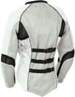 Joe Rocket Motorcycle White And Black Textile Jacket