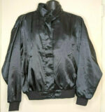 Las Vegas Star Embroidered Black Satin Jacket