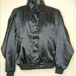 Las Vegas Star Embroidered Black Satin Jacket