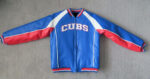 MLB Chicago Cubs Jeff Hamilton Blue Leather Jacket