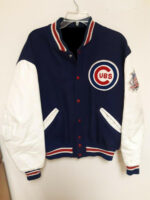 MLB Jeff Hamilton Chicago Cubs Wool Leather Jacket