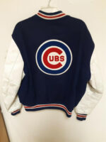 MLB Jeff Hamilton Chicago Cubs Wool Leather Jacket