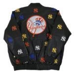 MLB New York Yankees Black Leather Jacket