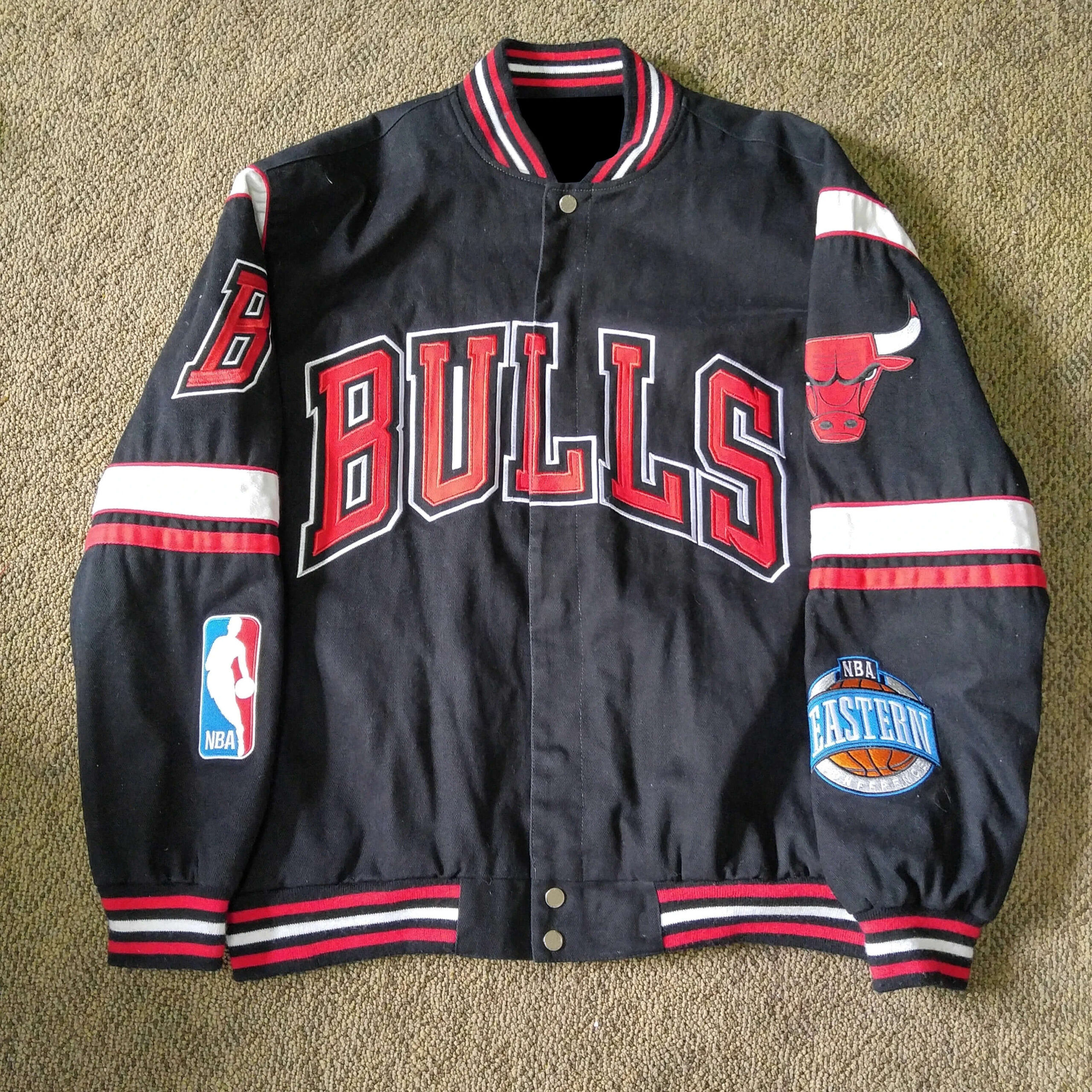 Wool/Leather Basketball Chicago Bulls Black Varsity Jacket - Jacket Makers