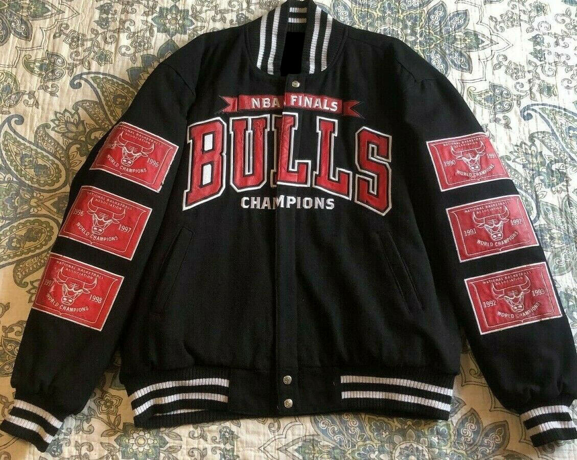 Chicago bulls 1997 Jeff Hamilton jacket, Men's Fashion, Coats