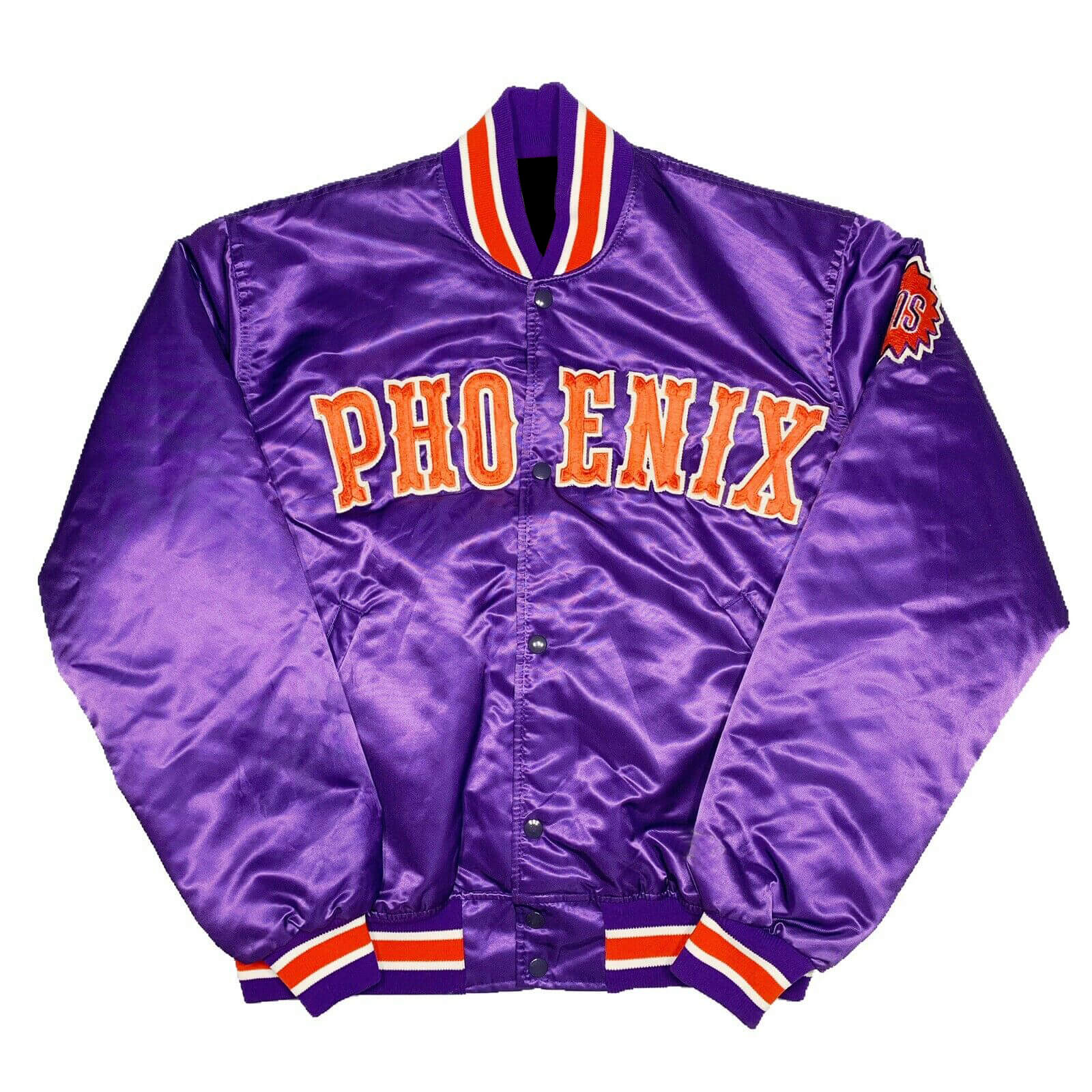 Starter Phoenix Suns Varsity Satin Full-Snap Jacket XXL / Suns Purple Mens Outerwear