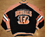 NFL Black Cincinnati Bengals Suede Leather Jacket