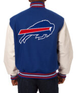 NFL Buffalo Bills Two Tone Wool And Leather Jacket