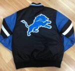 NFL Detroit Lions Blue Satin Jacket