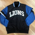 NFL Detroit Lions Blue Satin Jacket