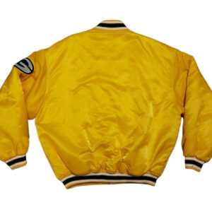NFL Green Bay Packers Yellow Satin Jacket