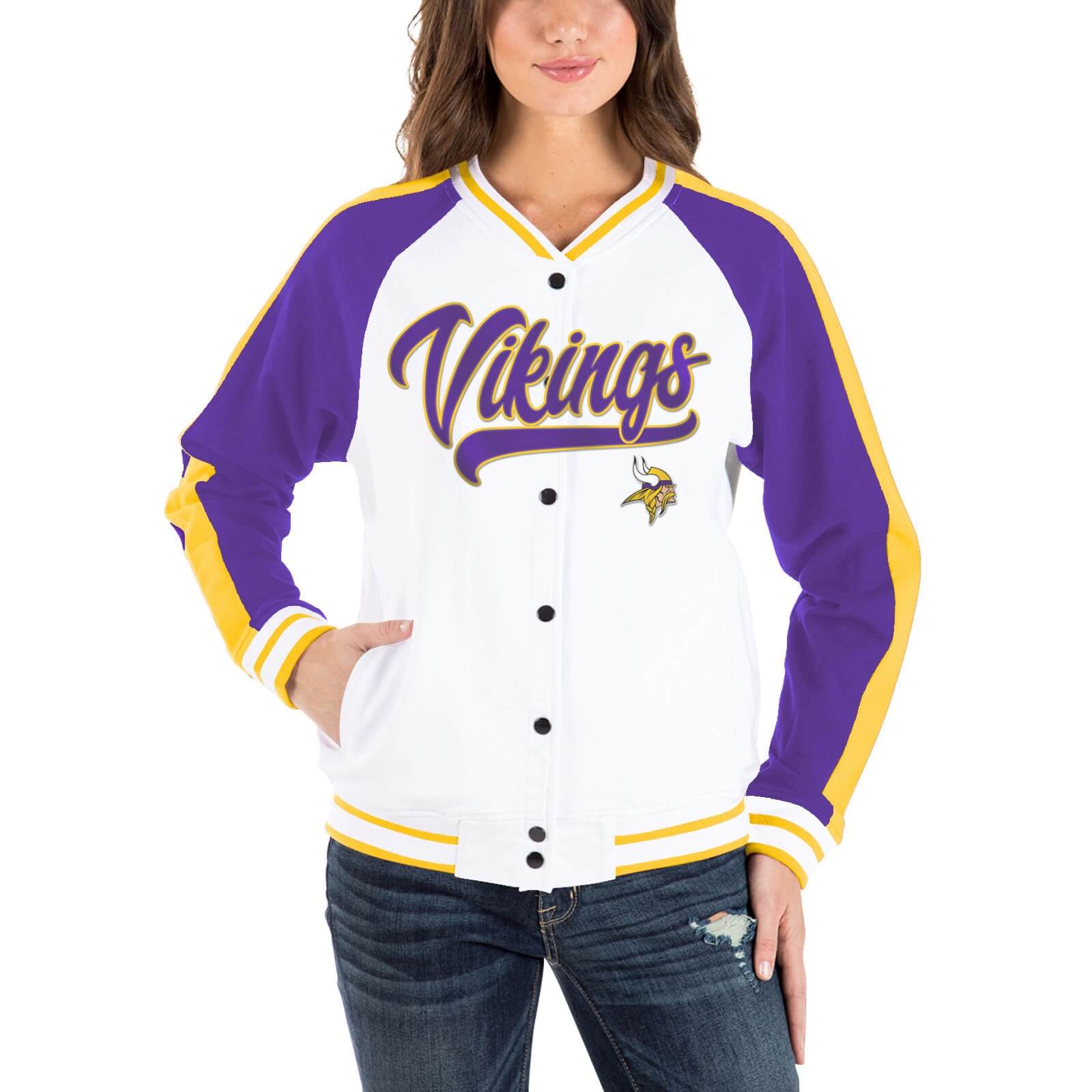 NFL Jeff Hamilton Minnesota Vikings Cotton Jacket (1) NFL Jeff Hamilton Minnesota Vikings Cotton Jacket