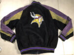 NFL Minnesota Vikings Black Varsity Jacket