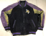 NFL Minnesota Vikings Black Varsity Jacket
