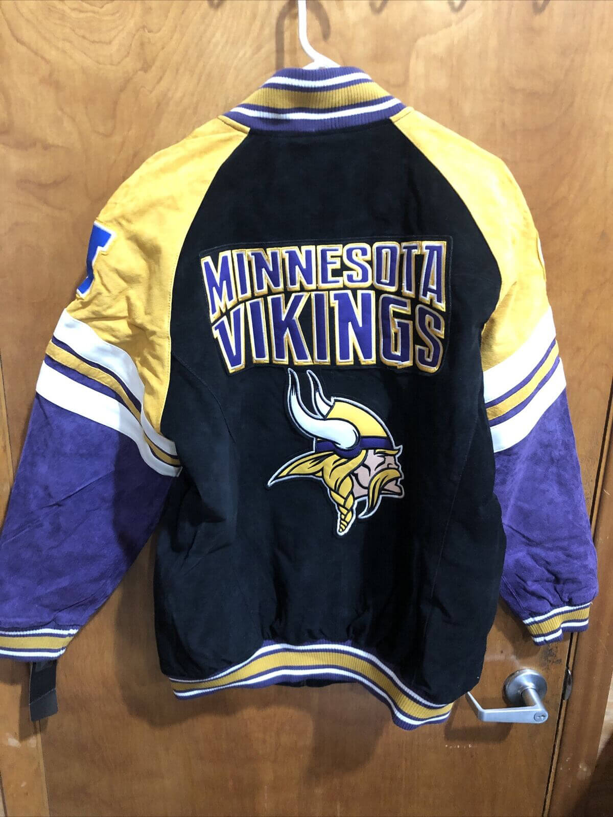 NFL Minnesota Vikings Multicolor Wool Jacket (1) NFL Minnesota Vikings Multicolor Wool Jacket