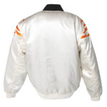 NFL Team Cincinnati Bengals White Satin Jacket