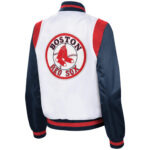 Navy Blue Vintage MLB Boston Red Sox Satin Jacket