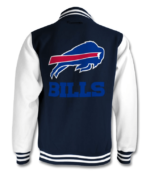Navy Blue Vintage NFL Buffalo Bills Cotton Jacket