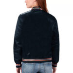 Navy Chicago Bears Rhinestone NFL Satin Jacket