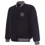 Navy Dallas Cowboys NFL Wool Jacket