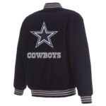 Navy Dallas Cowboys NFL Wool Jacket