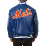 New York Mets Jeff Hamilton Royal Leather Jacket
