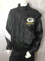 Pro Player NFL Green Bay Packers Black Leather Jacket