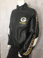 Pro Player NFL Green Bay Packers Black Leather Jacket