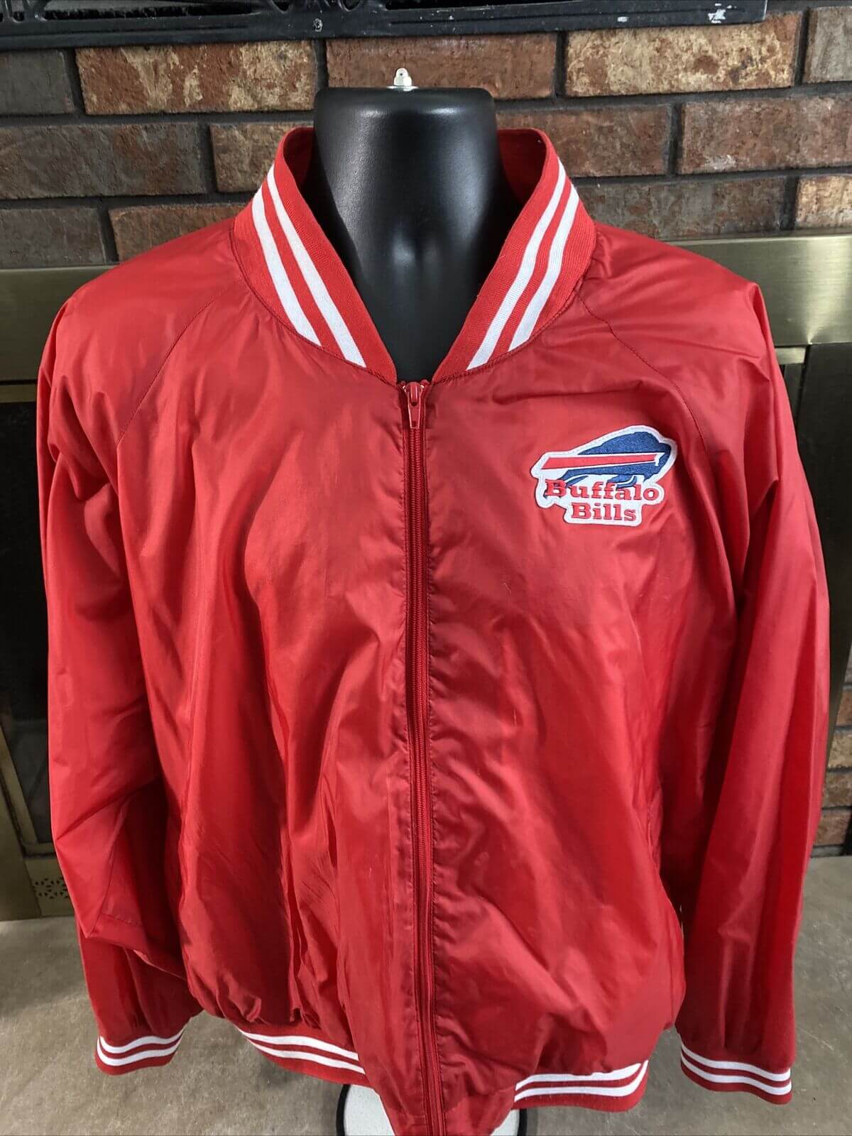 Red Satin Baseball Jacket