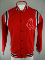 Red Vintage MLB Boston Red Sox Cotton Jacket