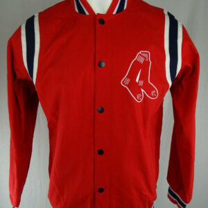 Red Vintage MLB Boston Red Sox Cotton Jacket