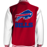 Red Vintage NFL Buffalo Bills Cotton Jacket