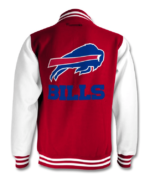 Red Vintage NFL Buffalo Bills Cotton Jacket