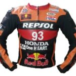 Repsol Honda Motorcycle Racing Leather Jacket