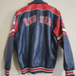 Royal Blue MLB Boston Red Sox Leather Jacket