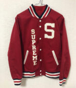 Supreme Baseball Red Varsity Jacket