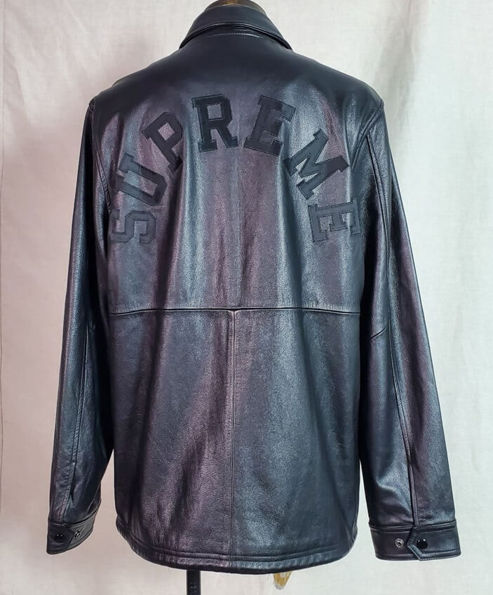 Maker of Jacket Varsity Jackets Supreme Champion Gray Leather