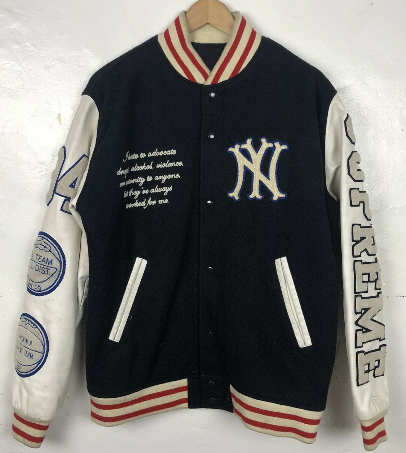 Supreme Hunter Thompson Varsity Jacket - Maker of Jacket