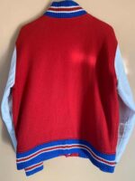 Supreme Red Tiger Leather Varsity Jacket
