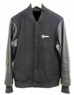 Supreme Team Black Varsity Jacket