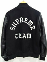 Supreme Team Black Varsity Jacket