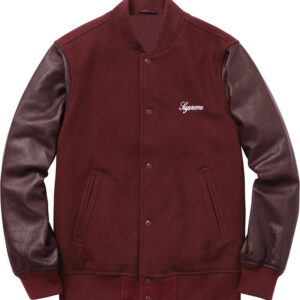 Supreme-Team-Burgundy-Varsity-Jacket