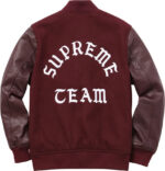 Supreme-Team-Burgundy-Varsity-Jacket