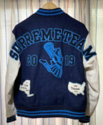 Supreme Team Wool And Leather Varsity Jacket