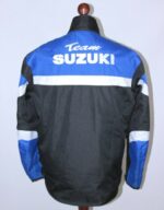 Suzuki Team Motorcycle Black And Blue Textile Jacket