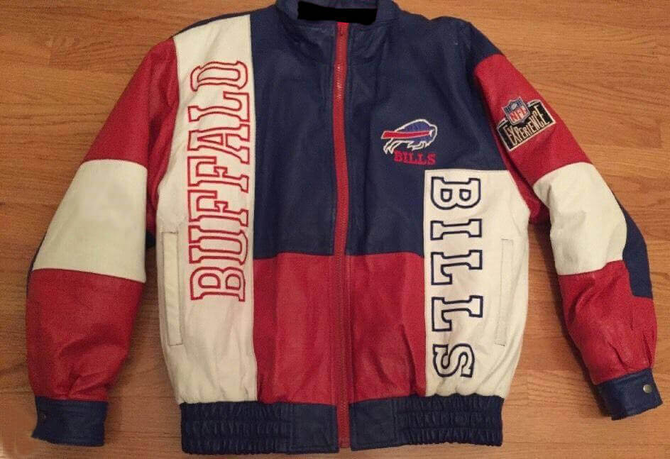 Vintage 90's Buffalo Bills Pro Player Leather Jacket