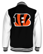 Vintage Black NFL Cincinnati Bengals Cotton Jacket