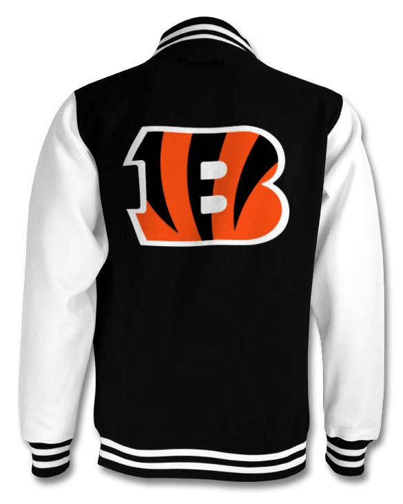 Vintage Black NFL Cincinnati Bengals Cotton Jacket (2) Vintage Black NFL Cincinnati Bengals Cotton Jacket